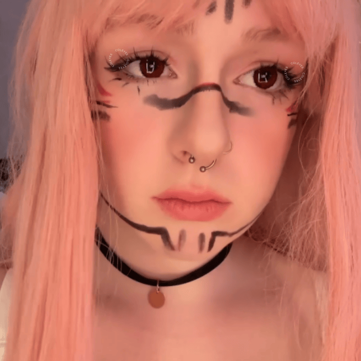 Coleyes Requiem Red Yearly Cosplay Colored Contacts - image 4