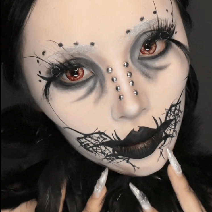 Coleyes Crimson Eye Red Yearly Cosplay Colored Contacts - image 3