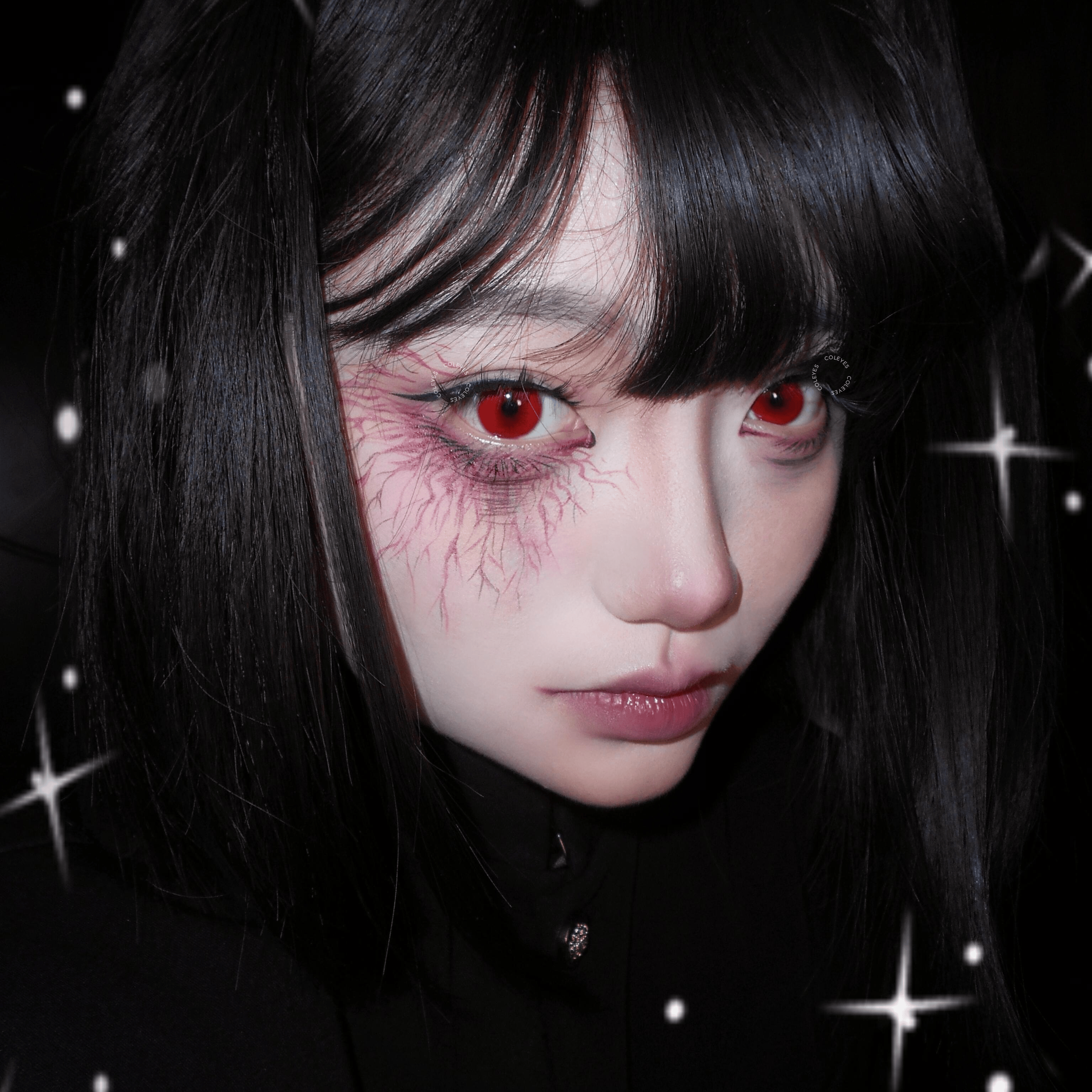 Coleyes Lethal Red Yearly Cosplay Colored Contacts - image 4