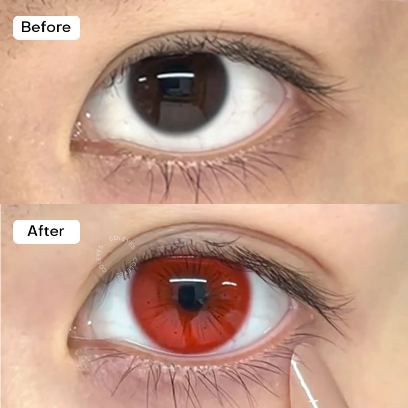 Coleyes Lethal Red Yearly Cosplay Colored Contacts - image 2