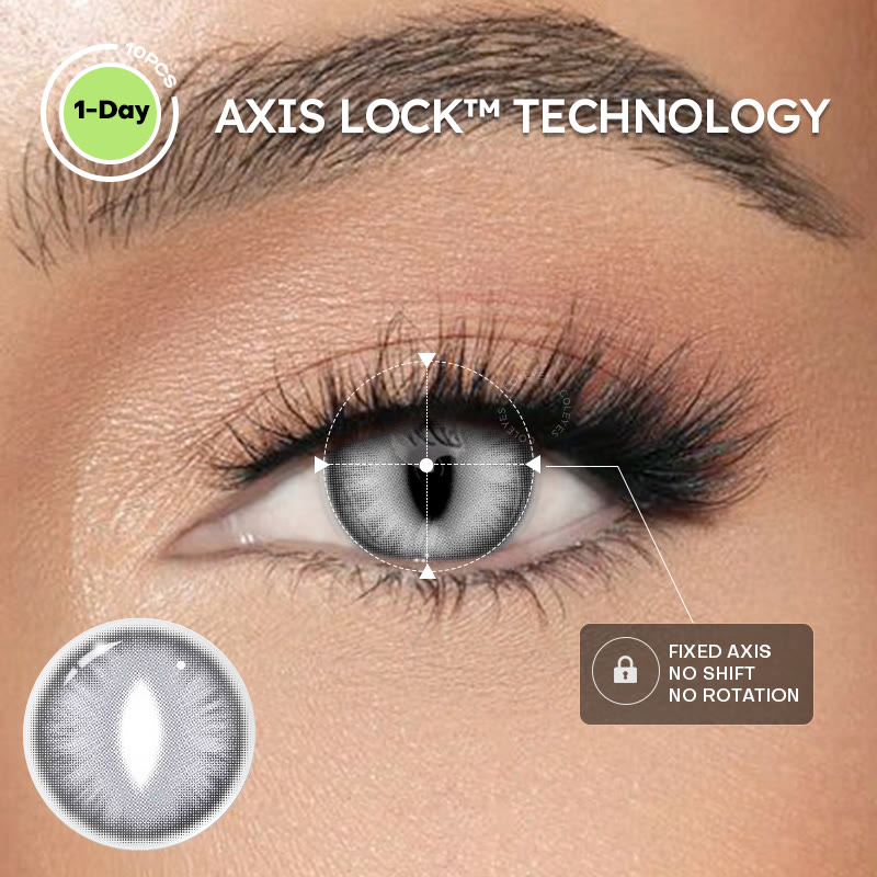 Coleyes Dragon Soul Grey Pro Axis Lock 1-Day Cosplay Colored Contacts - image 2