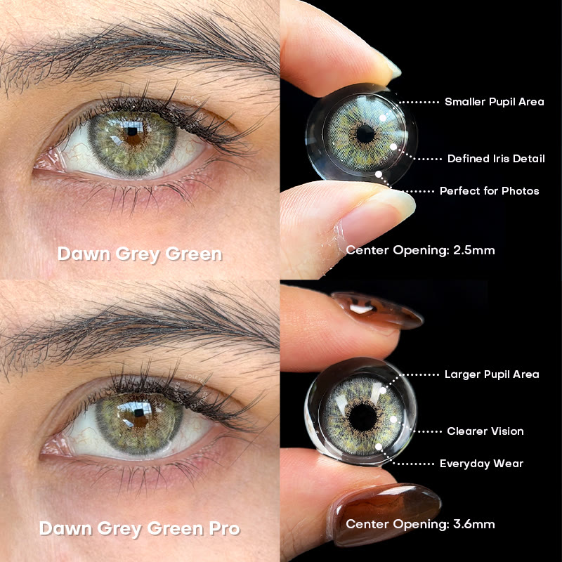 Coleyes Dawn Grey Green Monthly Prescription Colored Contacts - image 4