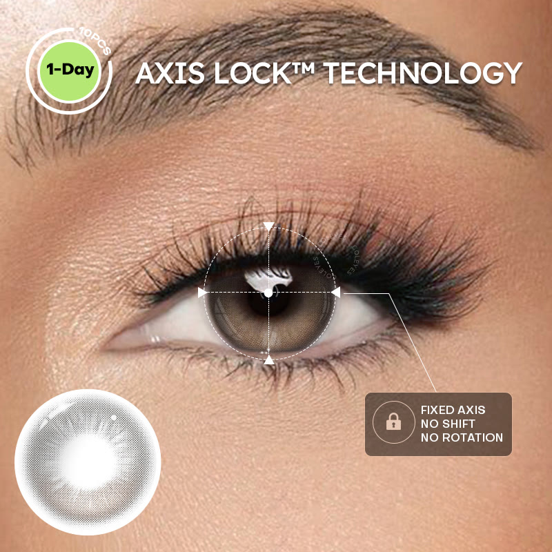 Coleyes Stellar Brown Axis Lock Colored Contacts | 1 Day-10pcs - image 2