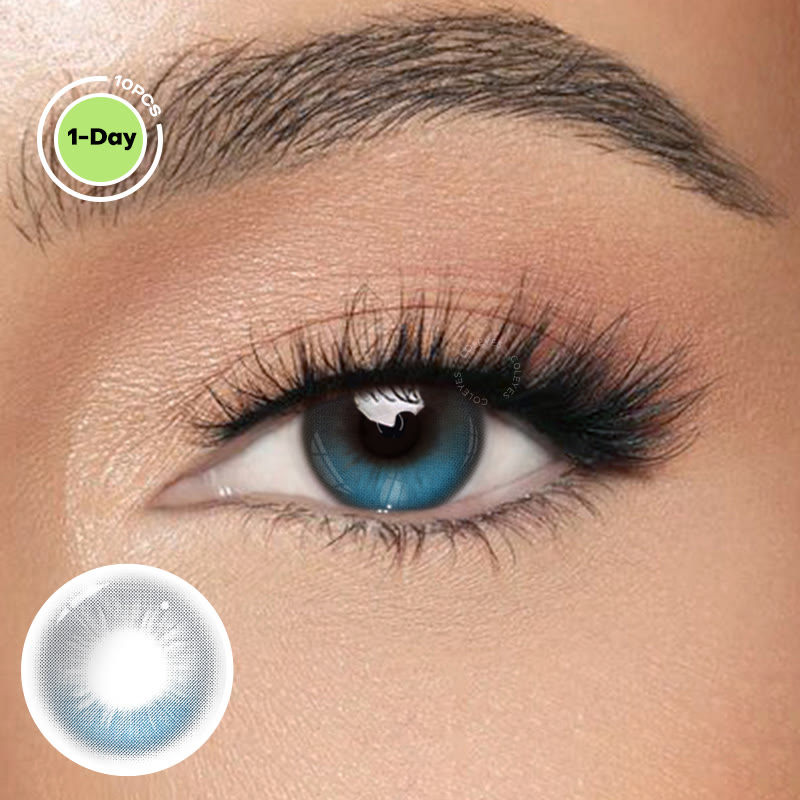 Coleyes Stellar Blue Axis Lock Colored Contacts | 1 Day-10pcs - Stellar Blue (1-Day: 10PCS) - 0.00 - OD_LKB5_BU_10pcs - image 1