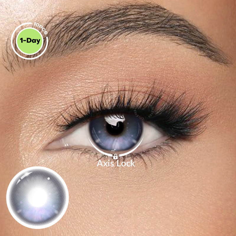 Coleyes Luna Violet Axis Lock Colored Contacts | 1 Day-10pcs - image 1
