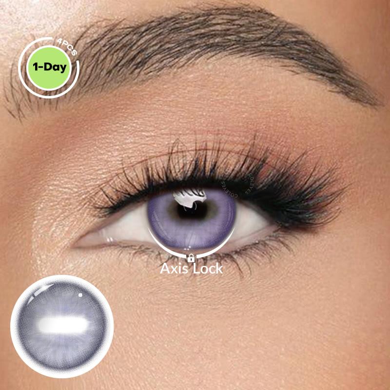 Coleyes Capra Violet Axis Lock Cosplay Colored Contacts | 2-Pair Pack (1-Day) - Capra Violet · 2-Pair Pack (1-Day) - 0.00 - OD_DY16_VT - image 1