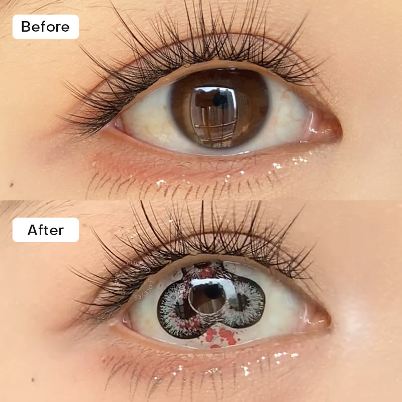 Coleyes Triple Vision Black Yearly Cosplay Colored Contacts - image 2