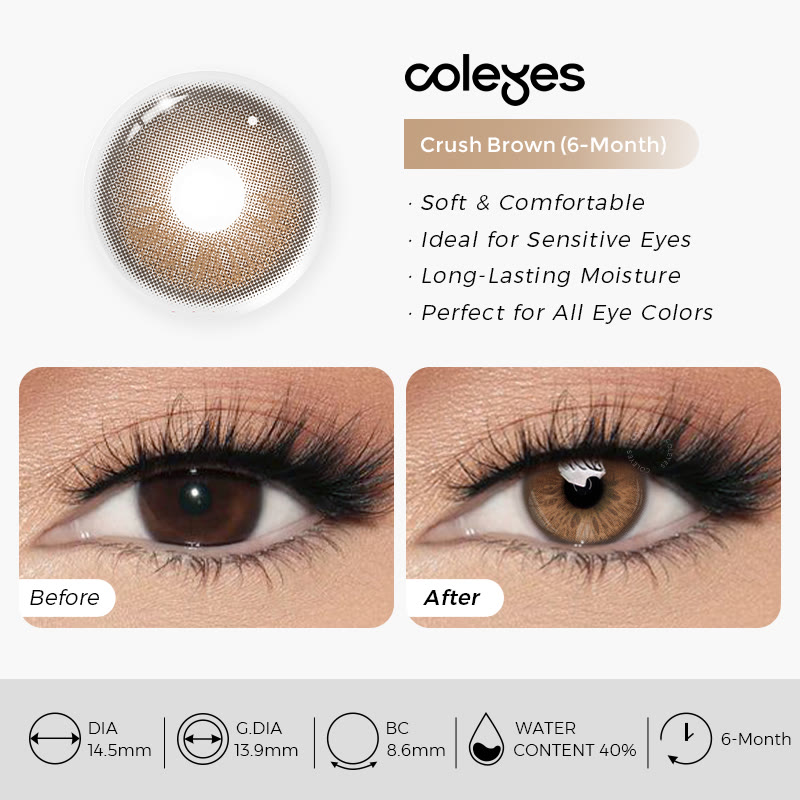 Coleyes Crush Brown 6-Month Axis Lock Colored Contacts - image 5
