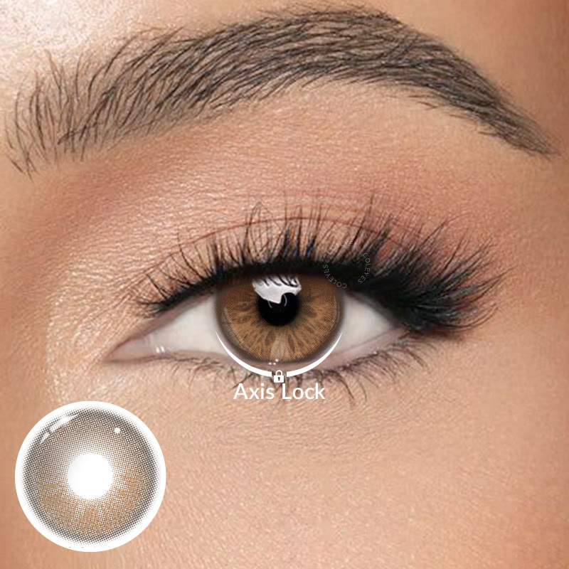 Coleyes Crush Brown 6-Month Axis Lock Colored Contacts - Crush Brown (6-Month) - 0.00 - MC155-1 - image 1