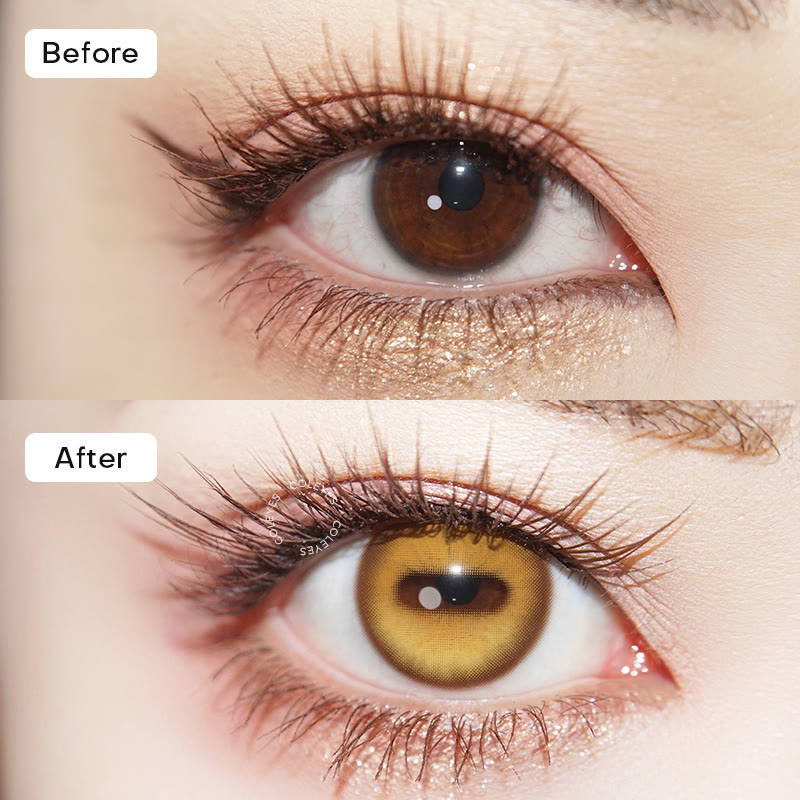Coleyes Capra Brown Axis Lock Cosplay Colored Contacts | 2-Pair Pack (1-Day) - image 2