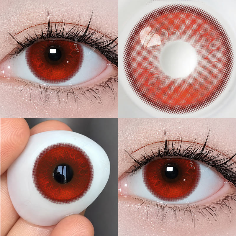 Coleyes Rush Red Yearly Cosplay Colored Contacts - image 7