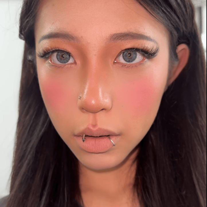 Coleyes Monica Blue Small Pupil Monthly Prescription Colored Contacts - image 6