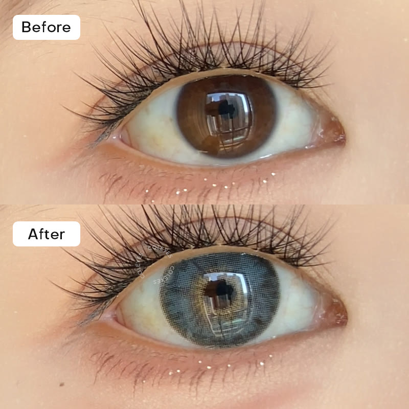 Coleyes Monica Blue Small Pupil Prescription Colored Contacts - image 2
