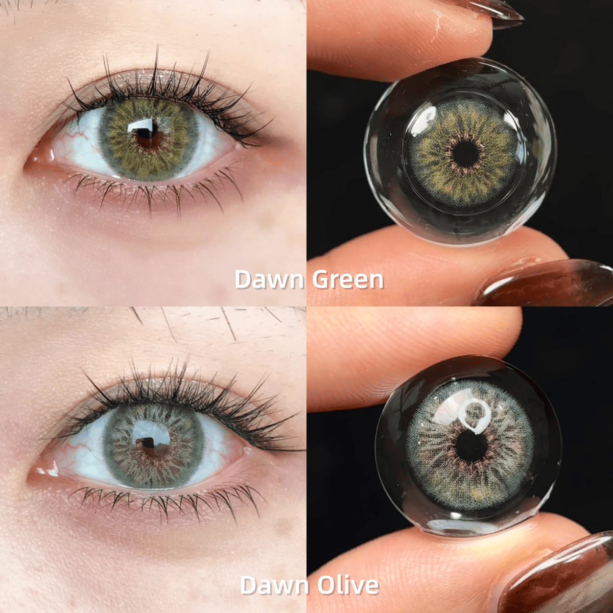 Coleyes Dawn Green Small Pupil Prescription Colored Contacts - image 4