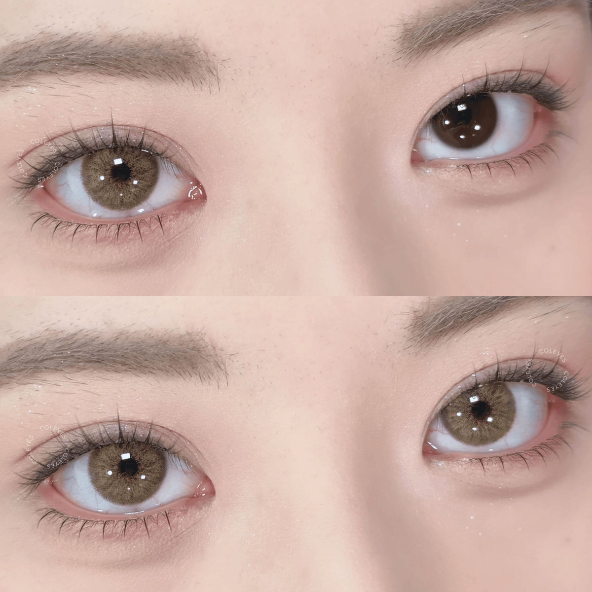 Coleyes Dawn Brown Small Pupil Prescription Colored Contacts - image 3