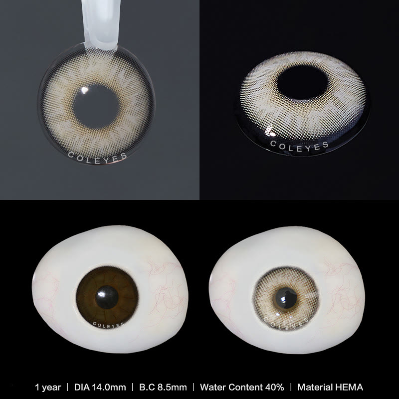 Coleyes Himalaya Grey Yearly Prescription Colored Contacts - image 4