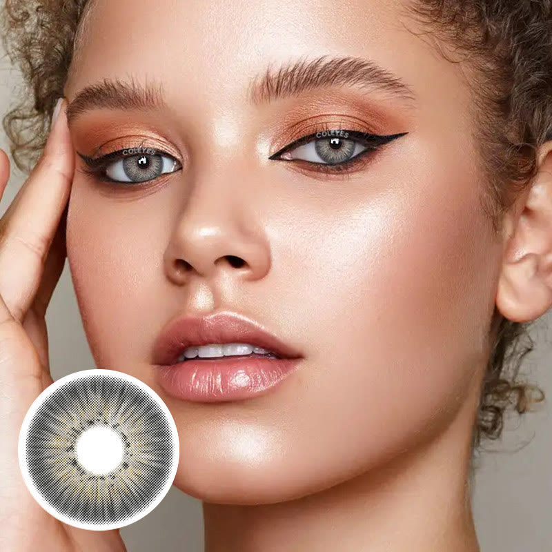 Coleyes New York III Grey Yearly Prescription Colored Contacts - image 3
