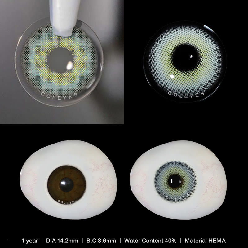 Coleyes LA Blue Yearly Prescription Colored Contacts - image 6