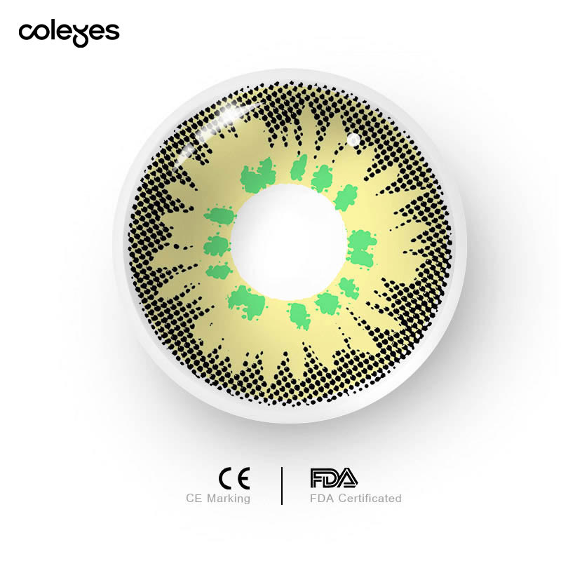Coleyes Orchid Yellow Yearly Prescription Cosplay Colored Contacts - image 4