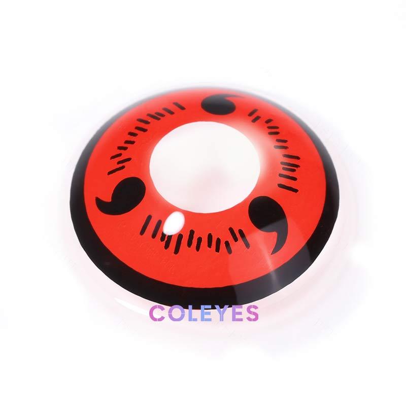 Coleyes 3 Tomoe Sharingan Red Yearly Prescription Cosplay Colored Contacts - image 7