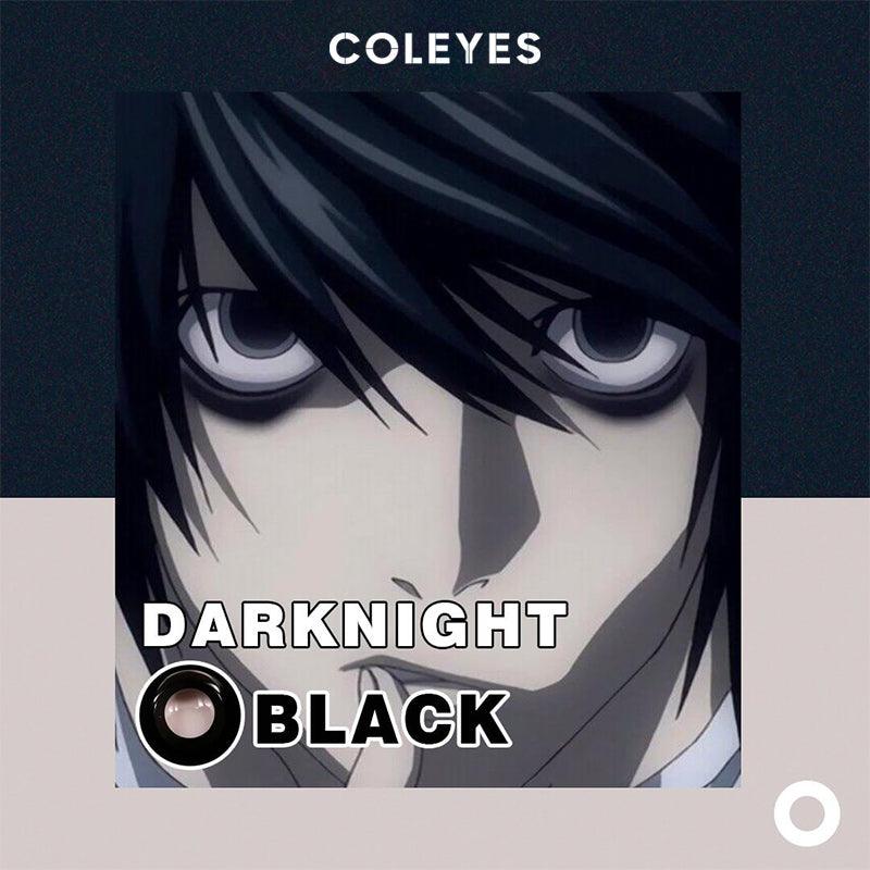 Coleyes Darknight Black Yearly Prescription Colored Contacts - image 4