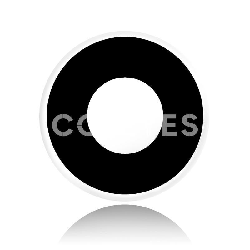 Coleyes Block Black Yearly Prescription Colored Contacts - image 3