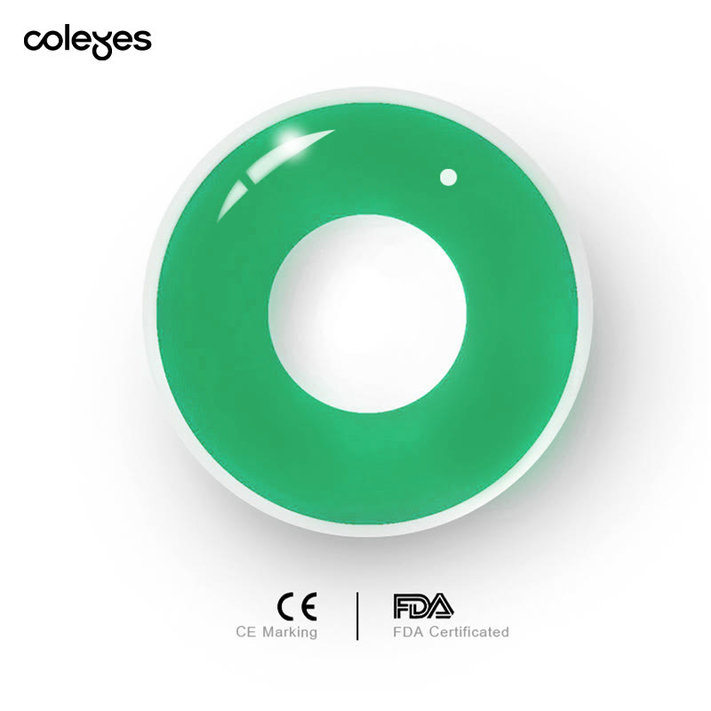 Coleyes Block Green Yearly Cosplay Prescription Colored Contacts - image 6