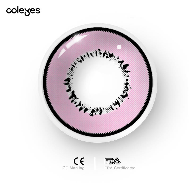 Coleyes Storm Pink Yearly Prescription Cosplay Colored Contacts - image 5