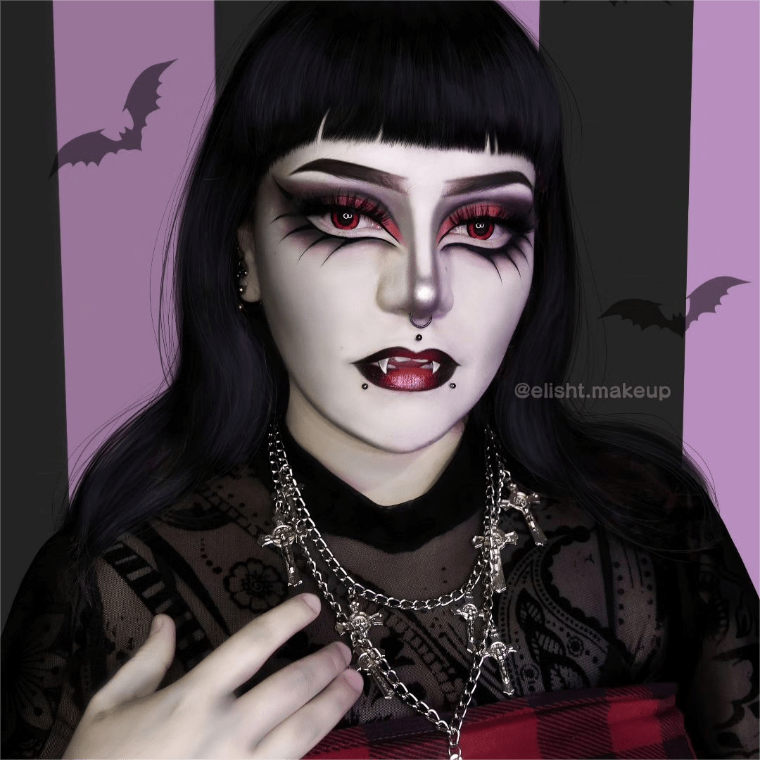 Coleyes Twilight Black Red Yearly Prescription Cosplay Colored Contacts - image 3