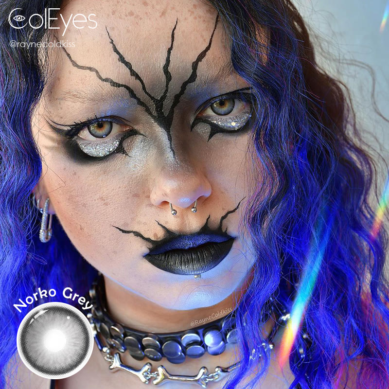 Coleyes Norko Grey Yearly Prescription Colored Contacts - image 5