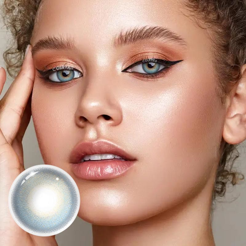 Coleyes Satellite Blue Yearly Prescription Colored Contacts - image 5