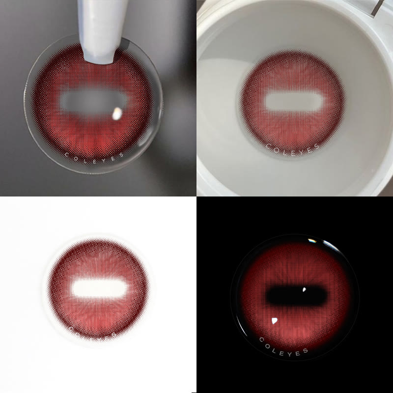 Coleyes Capra Red Cosplay Colored Contacts | 1 Day-4pcs - image 4