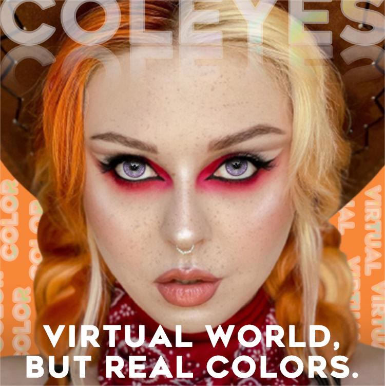 Coleyes Virtual Violet Yearly Prescription Colored Contacts - image 4