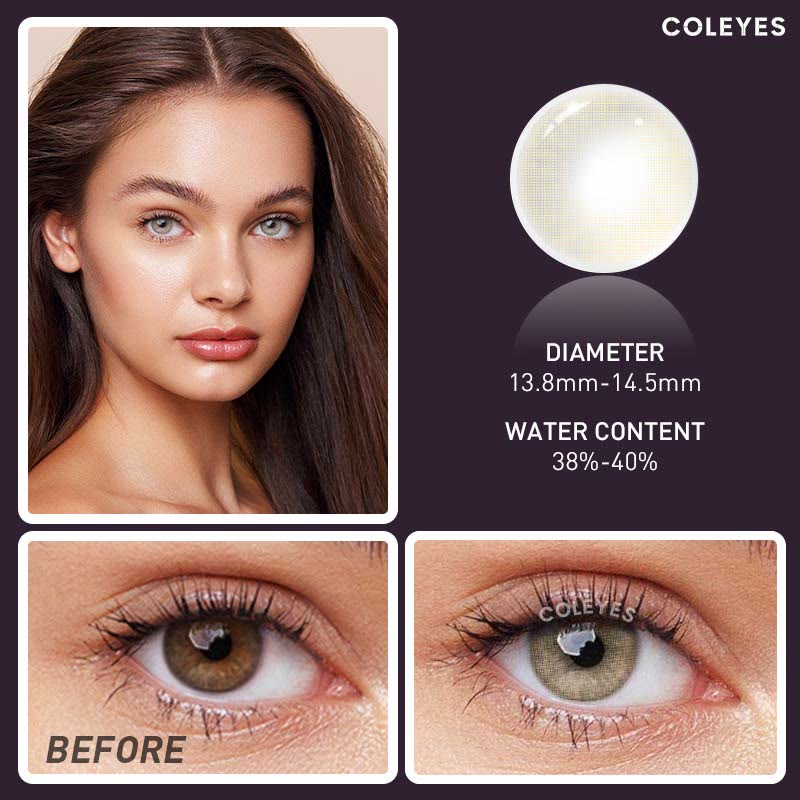 Coleyes Aurora Brown Yearly Prescription Colored Contacts - image 8