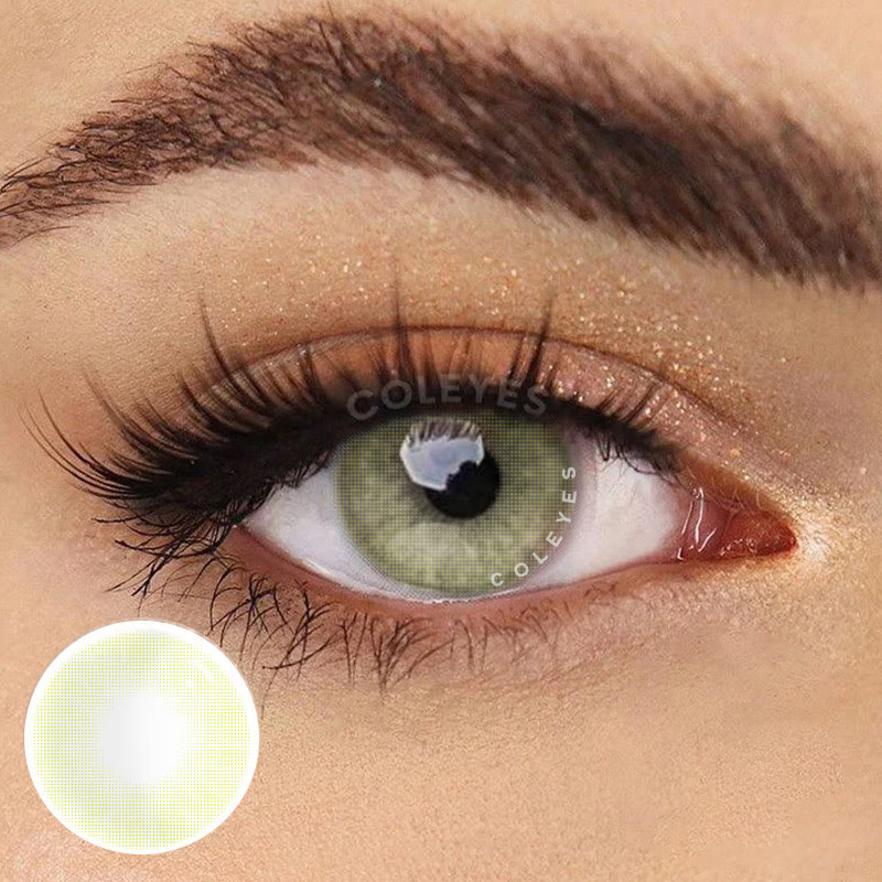 Coleyes Aurora Crystal Green Yearly Prescription Colored Contacts - image 1