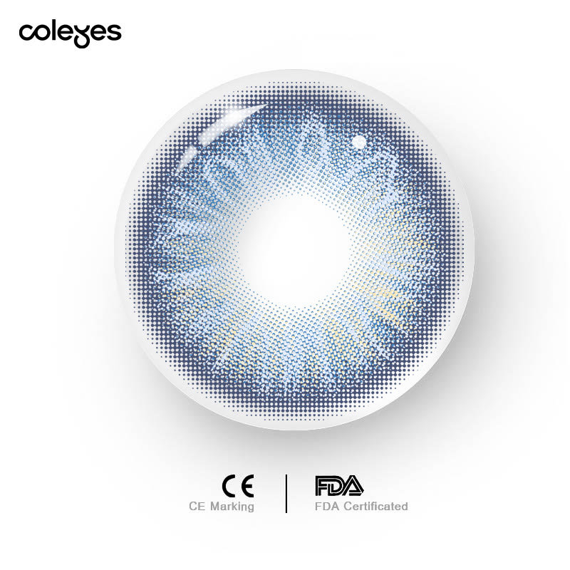 Coleyes Rosalie Blue Yearly Prescription Colored Contacts - image 5