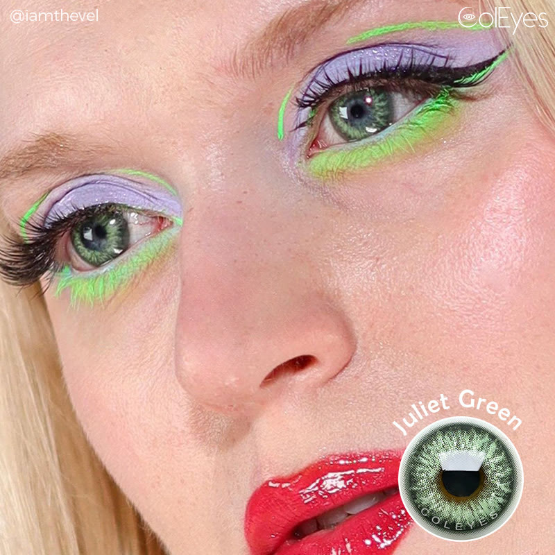 Coleyes Juliet Green Yearly Prescription Colored Contacts - image 4