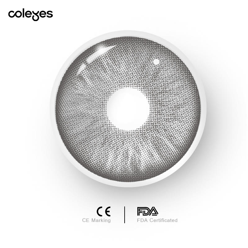 Coleyes Echo Grey Yearly Prescription Colored Contacts - image 6