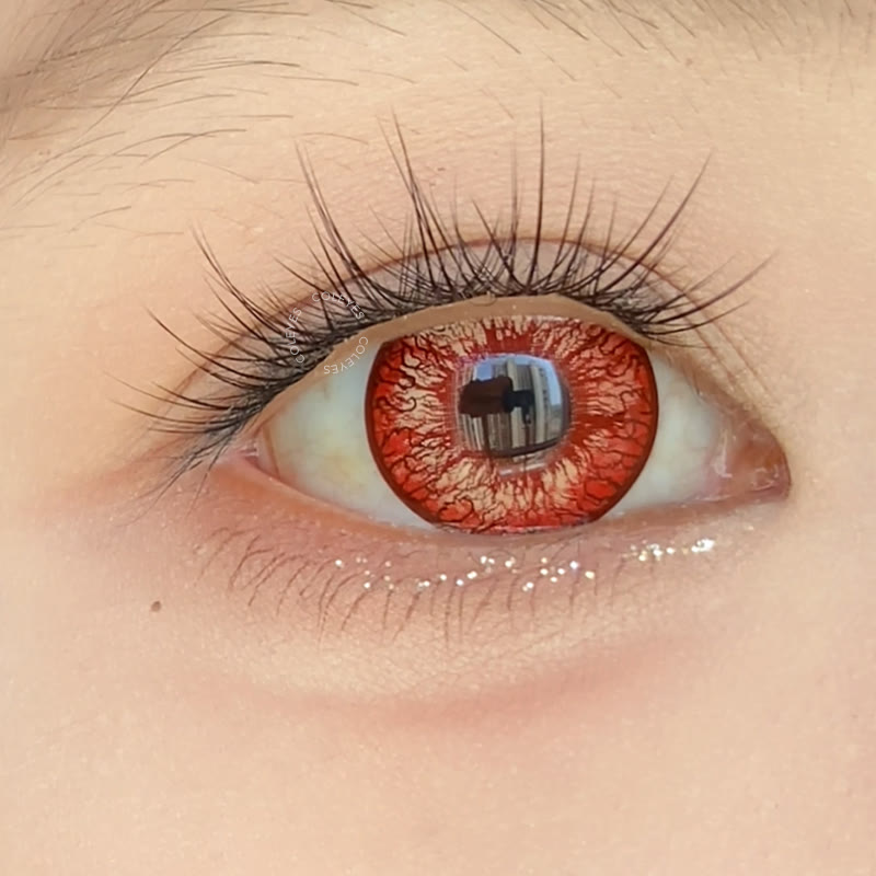 Coleyes Crimson Eye Red Yearly Cosplay Colored Contacts - image 4