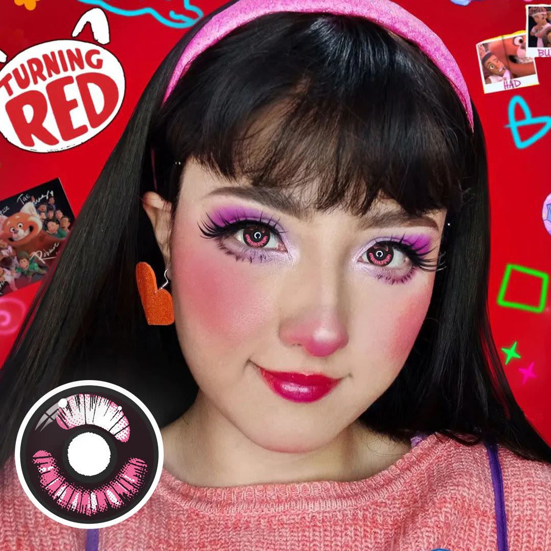 Coleyes Demon Slayer Violet Yearly Prescription Cosplay Colored Contacts - image 3