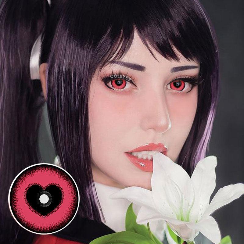 Coleyes Yandere Black Pink Prescription Yearly Colored Contacts - image 8