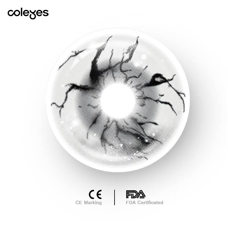 Coleyes Vein Grey 1-Day Cosplay Colored Contacts - image 4