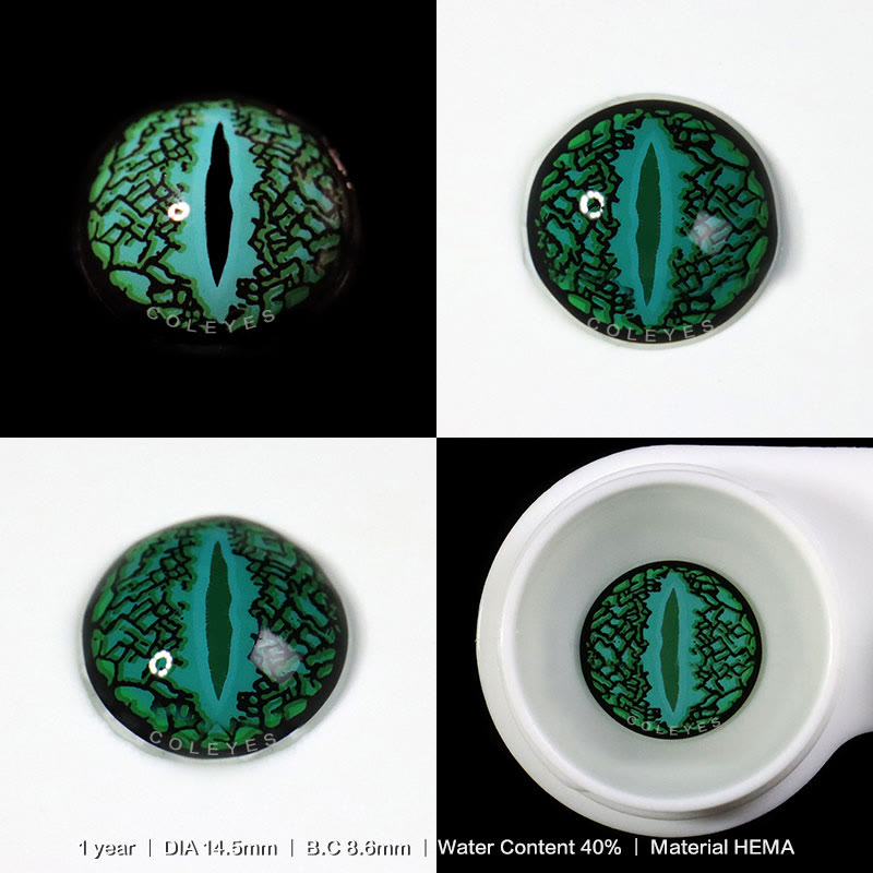 Coleyes Lizard Eye Green Yearly Cosplay Colored Contacts - image 4