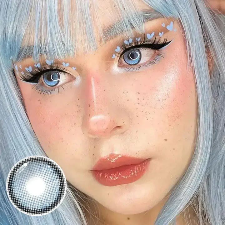 Coleyes Norko Blue Yearly Prescription Colored Contacts - image 4