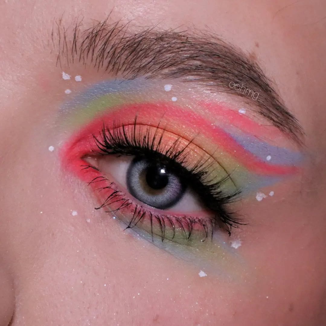 Coleyes Illusion Blue Yearly Prescription Colored Contacts - image 3
