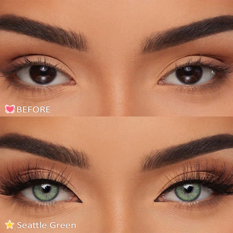 Coleyes Seattle Green Yearly Prescription Colored Contacts - image 5