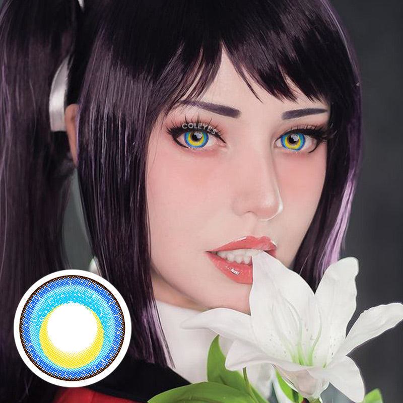 Coleyes Touken Ranbu Blue Yearly Prescription Cosplay Colored Contacts - image 3