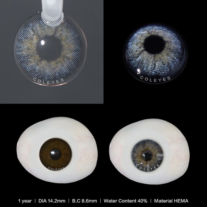 Coleyes Dutch Blue Yearly Prescription Colored Contacts - image 3