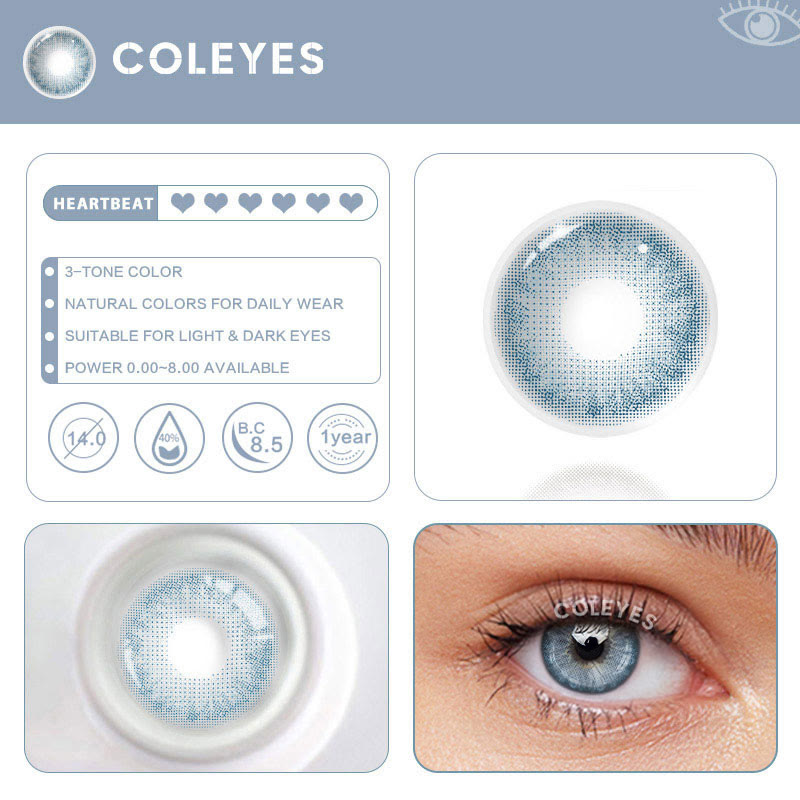 Coleyes Virtual Blue Yearly Prescription Colored Contacts - image 8