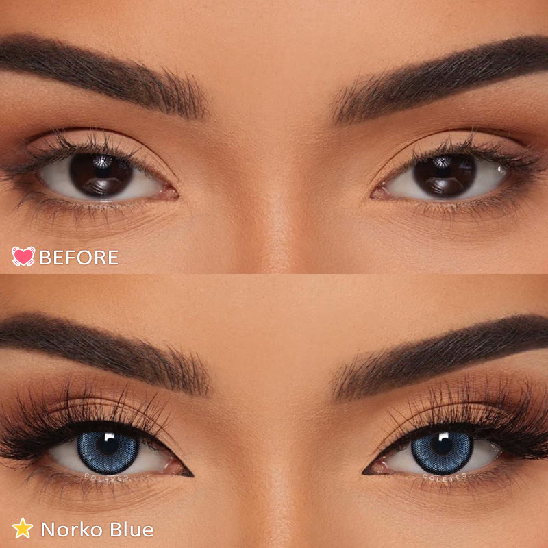 Coleyes Norko Blue Yearly Prescription Colored Contacts - image 5